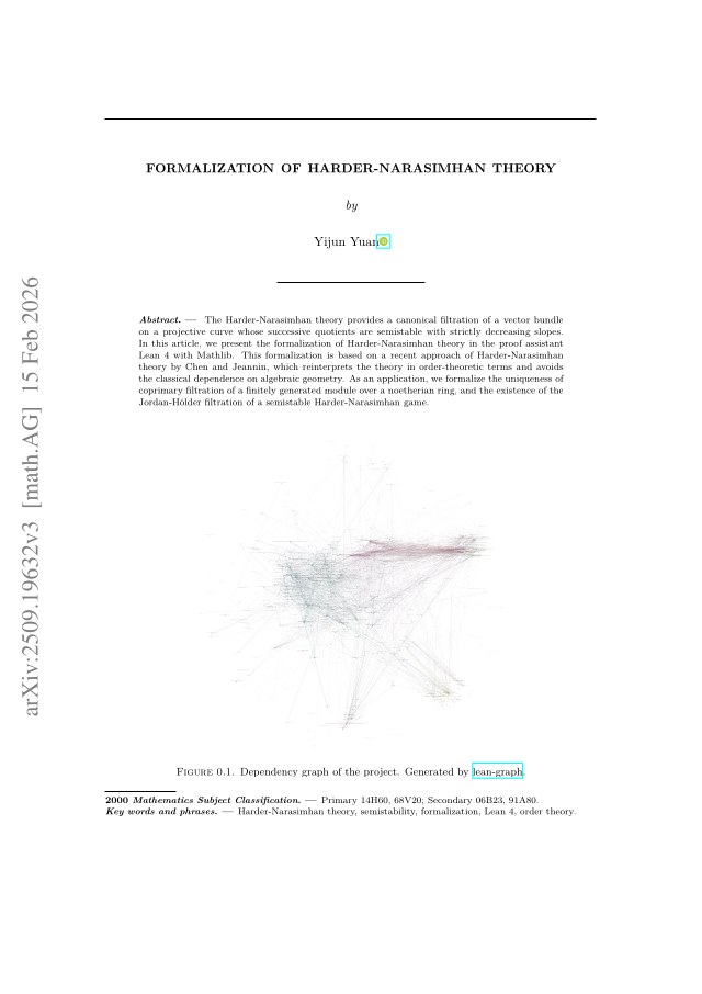 First page of Formalization of Harder-Narasimhan theory