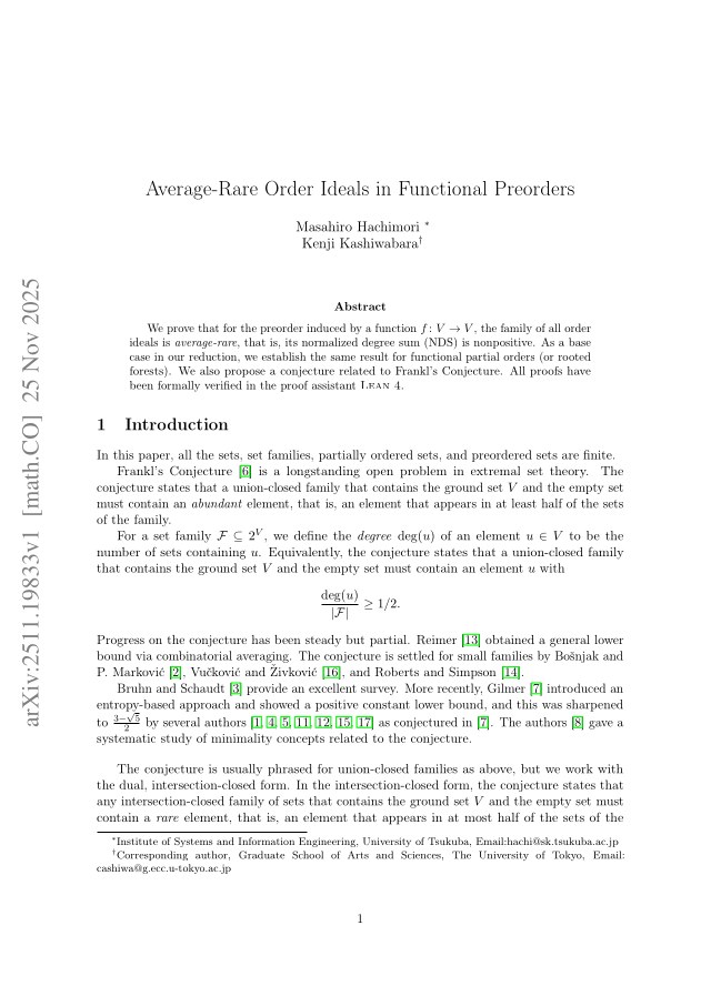 First page of Average-Rare Order Ideals in Functional Preorders