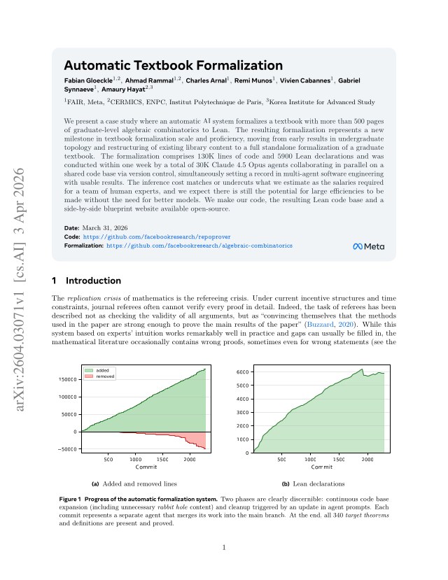 First page of Automatic Textbook Formalization
