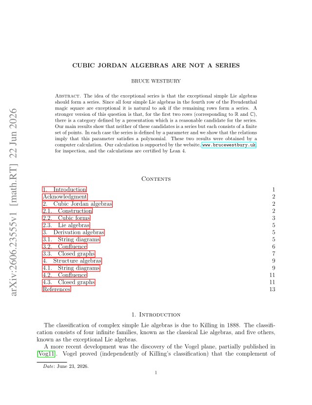 First page of Cubic Jordan algebras are not a series