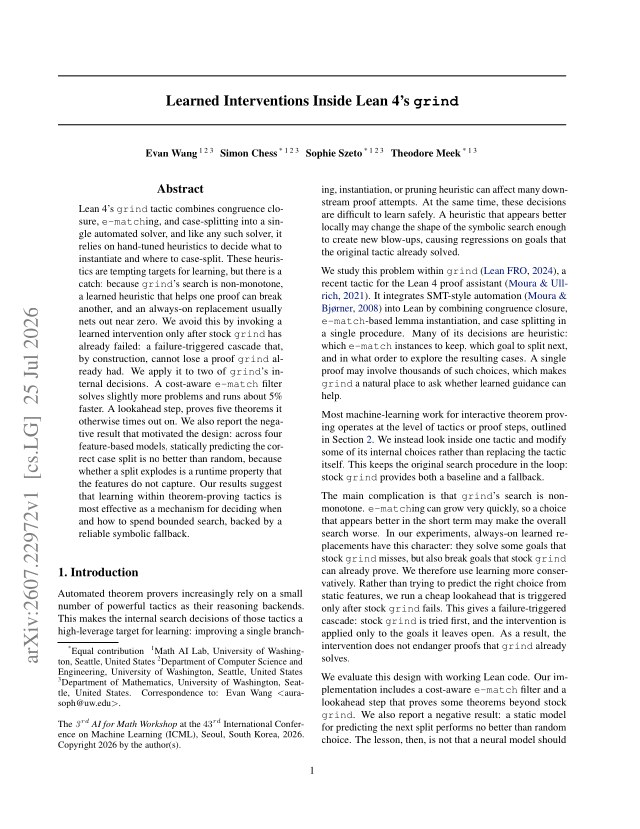 First page of Learned Interventions in Lean 4 grind