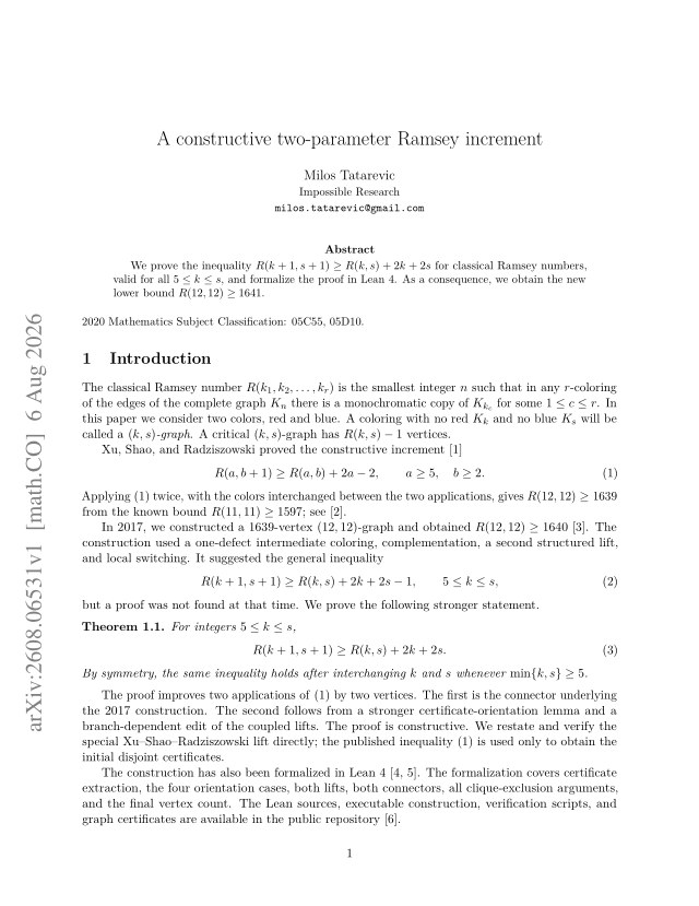 First page of A constructive two-parameter Ramsey increment